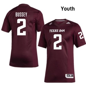 Maroon Terry Bussey #2 Texas A&M Aggies Legacy Edition Football Youth NCAA Durable-Stitched SEC Jersey 22415822