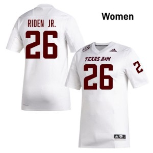 White Tiger Riden Jr. #26 Texas A&M Aggies Legacy Edition Football Women University Durable-Stitched SEC Jersey 44759987