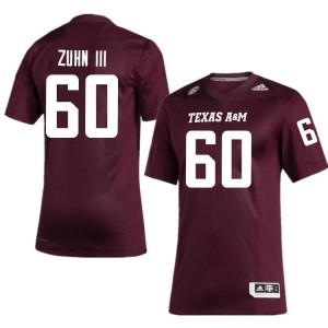 Men Trey Zuhn III Texas A&M Aggies Pride #60 Maroon SEC Sewn High School Football Jersey 64356590