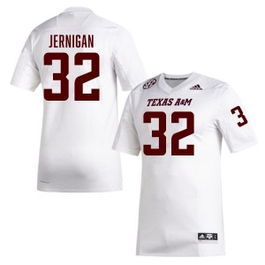 White Tristan Jernigan #32 Aggies Legacy Edition Football Men University Durable-Stitched SEC Jersey 90511804