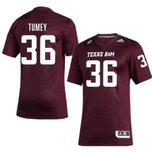 #36 Truette Tumey Texas A&M Aggies SEC Football College Embroidered Numbers Jersey (Men, Maroon) 11350248