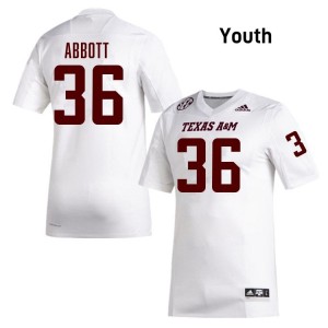 White Truette Tumey #36 Texas A&M Legacy Edition Football Youth College Durable-Stitched SEC Jersey 26493500