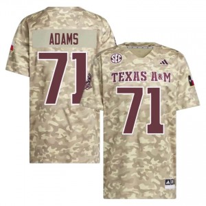 Men Tyree Adams Aggies Pride #71 Beige SEC Sewn College Football Jersey 89319479
