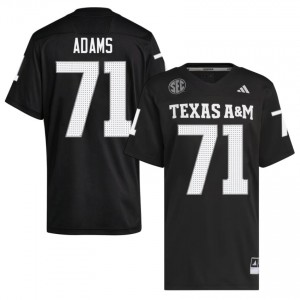 #71 Tyree Adams Texas A&M SEC Football Player Embroidered Numbers Jersey (Men, Black) 25580512