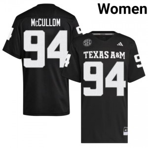 Women Angelo McCullom Aggies Pride #94 Black SEC Sewn College Football Jersey 10843104