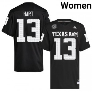 TAMU SEC #13 Brady Hart Women Player Football Black Game Day Sewn Jersey 67929938