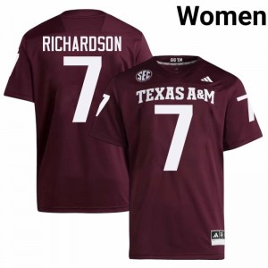 Aggies Maroon #7 Bucky Richardson Women Authentic SEC University Pro-Stitched Football Jersey 56194991