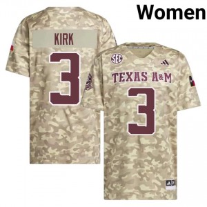 #3 Christian Kirk Texas A&M SEC Football NCAA Embroidered Numbers Jersey (Women, Beige) 88281062