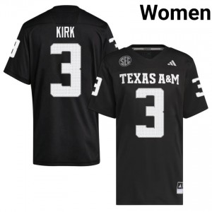 TAMU SEC #3 Christian Kirk Women College Football Black Game Day Sewn Jersey 85905941