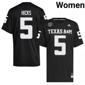 Black DJ Hicks #5 12th Man Legacy Edition Football Women University Durable-Stitched SEC Jersey 51422546