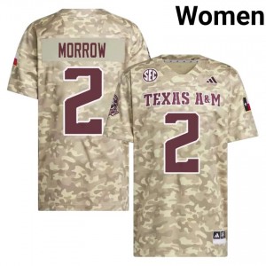 Beige Jamarion Morrow #2 12th Man Legacy Edition Football Women NCAA Durable-Stitched SEC Jersey 76409004