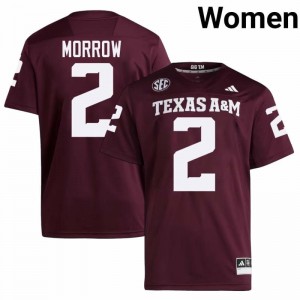 Women Jamarion Morrow Aggies Pride #2 Maroon SEC Sewn NCAA Football Jersey 43988984