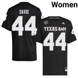 John David Crow Women Licensed #44 Texas A&M SEC Black Football NCAA High-Quality Jersey 40398272