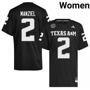 Black Johnny Manziel #2 12th Man Legacy Edition Football Women University Durable-Stitched SEC Jersey 27257913