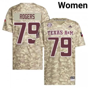 Aggies Beige #79 Lamont Rogers Women Authentic SEC University Pro-Stitched Football Jersey 97183829