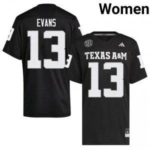 Aggies Black #13 Mike Evans Women Authentic SEC NCAA Pro-Stitched Football Jersey 62293117