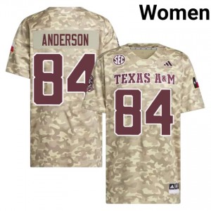 Beige Richie Anderson #84 12th Man Legacy Edition Football Women High School Durable-Stitched SEC Jersey 21305198