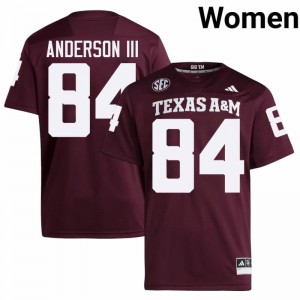Women Richie Anderson III Aggies Pride #84 Maroon SEC Sewn College Football Jersey 40508354
