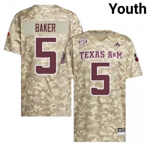 Beige Carsyn Baker #5 12th Man Legacy Edition Football Youth College Durable-Stitched SEC Jersey 64765684