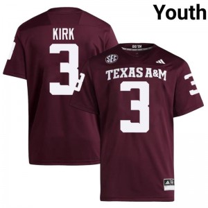 Christian Kirk Youth Licensed #3 Texas A&M SEC Maroon Football Player High-Quality Jersey 37773251