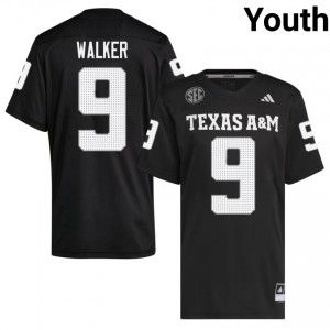 Youth Jahdae Walker Aggies Pride #9 Black SEC Sewn NCAA Football Jersey 69966609