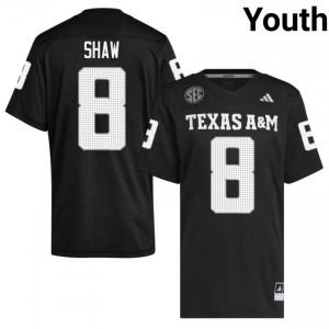 Jordan Shaw Youth Licensed #8 Texas A&M SEC Black Football High School High-Quality Jersey 85689516