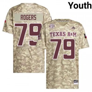 Lamont Rogers Youth Licensed #79 Texas A&M SEC Beige Football College High-Quality Jersey 48667299
