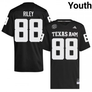 Black Micah Riley #88 12th Man Legacy Edition Football Youth University Durable-Stitched SEC Jersey 84110999