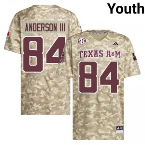 Youth Richie Anderson III Aggies Pride #84 Beige SEC Sewn College Football Jersey 22899015
