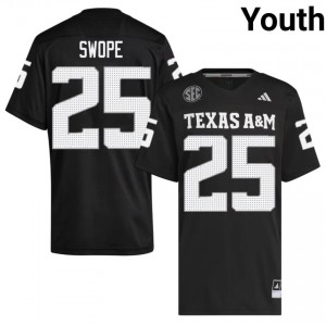 Black Ryan Swope #25 12th Man Legacy Edition Football Youth High School Durable-Stitched SEC Jersey 92582616