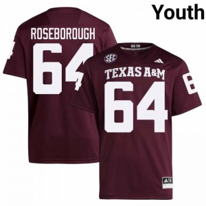 Genuine Sam Roseborough Texas A&M Aggies #64 Maroon Youth University SEC High-Performance Football Jersey 67872453