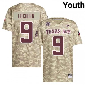 Genuine Shane Lechler Texas A&M Aggies #9 Beige Youth NCAA SEC High-Performance Football Jersey 23546515