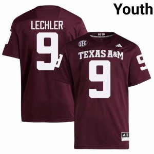 Youth Shane Lechler Aggies Pride #9 Maroon SEC Sewn University Football Jersey 58763759