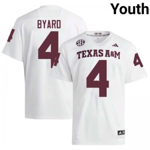 White Tawfiq Byard #4 12th Man Legacy Edition Football Youth High School Durable-Stitched SEC Jersey 92782686