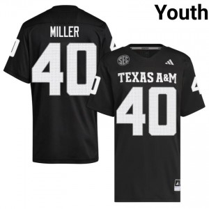 Aggies Black #40 Von Miller Youth Authentic SEC College Pro-Stitched Football Jersey 35981521