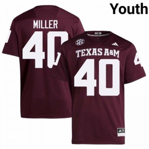 Von Miller Youth Licensed #40 Texas A&M SEC Maroon Football University High-Quality Jersey 26798818